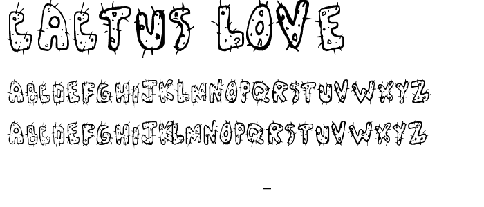 Cactus Love font